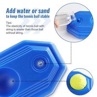 Entraîneur de tennis portable en plastique haute durabilité avec balle de rebond et corde pour l'entraînement individuel