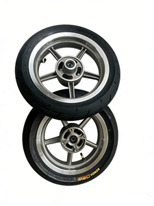 Nuove Ruote Anteriori e Posteriori in Alluminio Argento 2.50-12 Pollici/3.00-12 Pollici per Accessori Moto E-BIKE Supermotard - Product Image 3