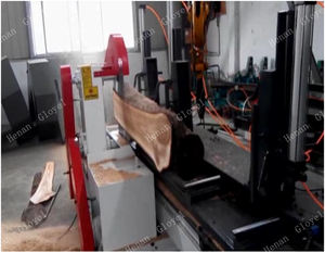 เครื่องเลื่อยสายพานตัดไม้แบบกว้างระบบไฮดรอลิกแนวตั้งแบบอัตโนมัติ - Product Image 2