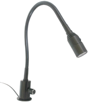 Lampe de table murale moderne à LED 12V 24V 1W en aluminium, à intensité variable, avec bras flexible