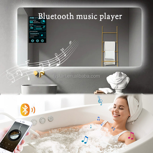 Miroir de salle de bain moderne rectangulaire à LED éclairé avec télévision intelligente Android et conception étanche IP65 - Product Image 3