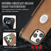Étui en cuir PU de haute qualité pour Apple iPhone 18 17 Pro Max 11 12 13 14 15 16 Plus, housse de téléphone portable de luxe pour affaires