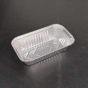 Barquette rectangulaire jetable en aluminium de 200 ml, compatible four, pour cuisson, idéale pour pains et tartes, qualité usine - Product Image 3