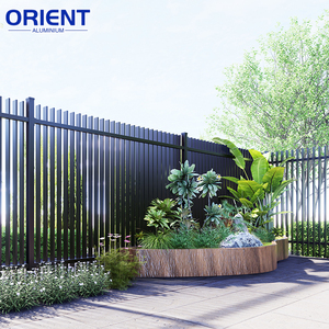 Clôture de piscine moderne en alliage d'aluminium perforé thermolaqué, clôture extérieure durable en aluminium, clôture de jardin - Product Image 3