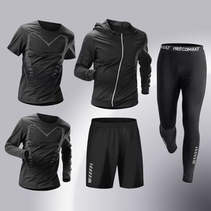 Combinaison de sport pour homme à séchage rapide, extensible, compressive, pour la course à pied, le basketball, le cyclisme - Product Image 6