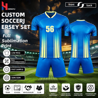 Ensemble d'uniformes de football personnalisés OEM, logo personnalisé, couleur personnalisée, nouveau design, ensemble de vêtements de football respirant et à séchage rapide