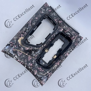 Repuesto para Dodge Charger 2015-2023, Kit de Molduras Interiores de Fibra de Carbono Forjada con Láminas Rosas y Plateadas, Piezas Individuales - Product Image 2