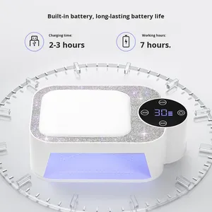 Lampe à ongles UV LED sans fil à 30 perles, séchoir professionnel pour vernis gel, fournitures pour salons de manucure - Product Image 4