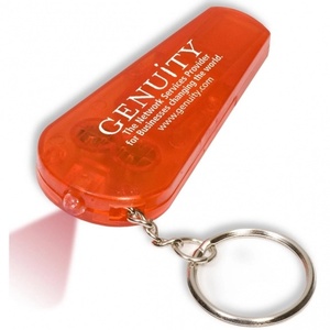 Llavero de Doble Función con Logotipo Personalizado de Alta Calidad, Silbato de Bolsillo, Linterna Roja, Pilas Incluidas - Product Image 6