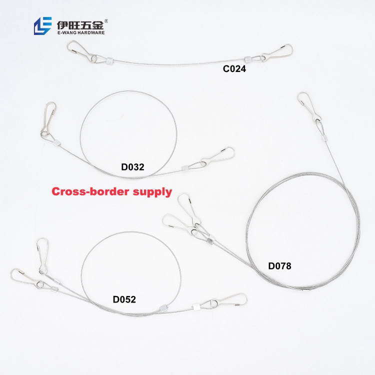 YIWANG из нержавеющей стали, безопасный плетеный кабельный трос, сборка, строп, конец с петлями