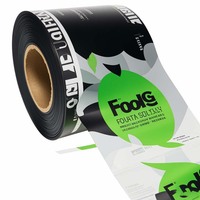 Rouleau de film d'emballage de Popsicle de crème glacée imprimé personnalisé rouleau de sac en plastique laminé de feuille d'aluminium