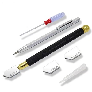Ensemble d'outils de 7 pièces, pointe d'alimentation en huile de type crayon de 2 à 20 mm, outils professionnels de coupe de verre - Product Image 1