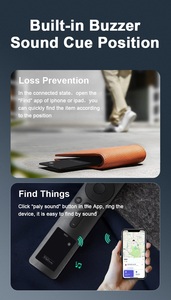 Không dây sạc tìm thấy của tôi Smartcard định vị có thể sạc lại Bluetooth chống Lost Finder thẻ vị trí thiết bị theo dõi cho ví vật nuôi - Product Image 6