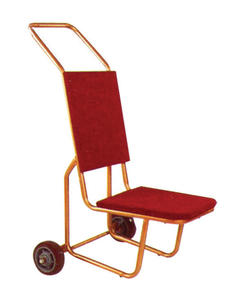 TSXY Chaise de banquet empilable noire <span class=keywords><strong>Dolly</strong></span> Chaises multifonctions Rack Chariot de stockage et de transport à cadre en acier de qualité commerciale - Product Image 4