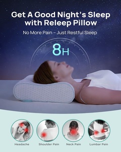 Bantal tidur ukuran Queen, bantal gelombang ortopedi kontur dapat disesuaikan ergonomis perut belakang untuk Tempat Tidur samping - Product Image 3
