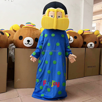 MOQ 1 Costume de mascotte en peluche Mario personnalisé pour adultes pour Halloween Cosplay
