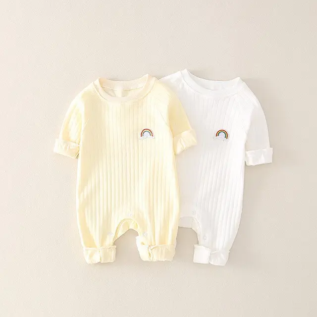 2022 New Spring Autumn Infant Long Sleeve One-piece Baby Climbing Clothes Newborn Baby Romper