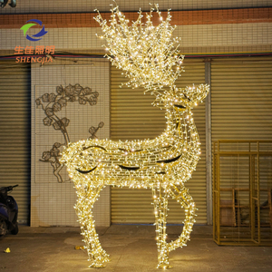 Reno Luminoso LED 3D <span class=keywords><strong>de</strong></span> Gran Tamaño para Exteriores, Decoración Navideña, Año Nuevo, Halloween, Tamaño Real, <span class=keywords><strong>con</strong></span> Clasificación IP65 y Control Remoto - Product Image 5