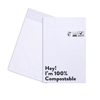 Pochette compostable imprimée sac auto-adhésif biodégradable sac postal d'expédition