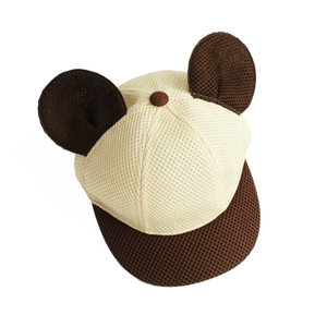 Dairui Cappello da Baseball con orecchie da orso per bambini Cappello da sole in Mesh traspirante adorabile berretto da bambino per ragazzi e ragazze abbigliamento estivo Casual - Product Image 3