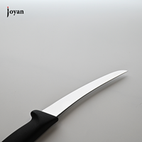 Couteau à désosser incurvé de 6 pouces en acier inoxydable avec manche antidérapant en PP, couteau de boucher pour désosser et écorcher la viande, idéal pour boucherie et abattoir