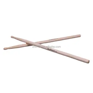 Özel yapılmış ahşap bambu Drumsticks 5A vurmalı çalgı aksesuarları beyaz bagetler