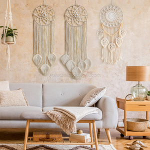 <span class=keywords><strong>Attrape</strong></span>-rêves bohème, lune, Dreamcaters, macramé, décoration murale, décoration du Ramadan, décoration murale pour chambre d'enfant, décoration murale pour la maison, cadeau pour la crèche - Product Image 5