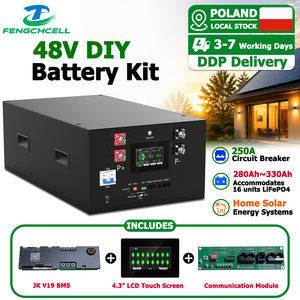 EU Stock DDP Delivery Stackable 48V <b>Diy</b> <b>Kit</b> Box Lifepo4 Battery Holder Racks with JK V19 BMS for Build Home Power Systems - Product Image 1