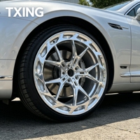 عجلات سباق مقعرة جديدة مخصصة من سبائك الألومنيوم المطروقة 6061 T6 مقاس 16-22 بوصة، بتصميم متعدد الأذرع، مقاسات PCD 5x112/114.3/120 و ET 25 مم