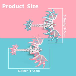 2 шт. 3D-печатные гибкие шарнирные крылья дракона 7 дюймов, игрушки-антистресс, декор для дома и офиса, наполнители для пасхальных корзин, подарки на день рождения для девочек и мальчиков - Product Image 2