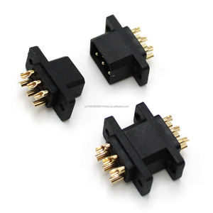 Connettore ibrido HCD JY6P a 6 pin per montaggio su pannello, 5A, per batterie di accumulo energetico, maschio/femmina, accessorio in rame nero - Product Image 2