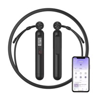 FLEXIJUMP Corde à sauter numérique intelligente professionnelle sans fil avec compteur de vitesse et poids réglables