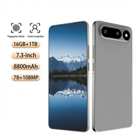 Smartphone SPARK 50 Android 16 5G, écran 7,3 pouces, batterie de 8800 mAh, appareil photo 108 MP, double SIM, emplacement pour carte TF, pour jeux et selfies