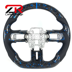 Volante de Fibra de Carbono Forjado para <span class=keywords><strong>Ford</strong></span> <span class=keywords><strong>Mustang</strong></span> 6th S550 <span class=keywords><strong>GT</strong></span> <span class=keywords><strong>350</strong></span> 500 <span class=keywords><strong>Shelby</strong></span> 2015 2016 2017 2018 2019 2020 2021 2022 2023 - Product Image 1