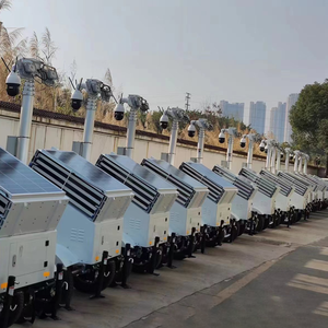 USA Standard Mobile telecamera di sorveglianza solare <span class=keywords><strong>CCTV</strong></span> rimorchio costruzione di monitoraggio torre della telecamera di sicurezza - Product Image 6