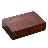 Boîtes de rangement rectangulaires en bois pour la maison Coffrets cadeaux en bois de pin et coffrets cadeaux d'emballage de bijoux rétro à usages multiples