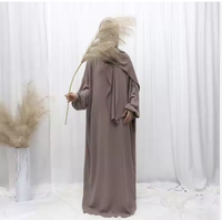 Abaya Femme Robe Musulmane Style Luxe de Gros Mukena Abaya Femme Ensemble 2 Pièces Robe de Prière Musulmane Avec Hijab Dubaï Jilbab Modeste