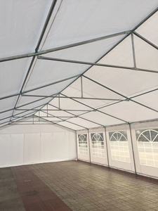 Tente de réception quatre saisons en acier galvanisé avec protection UV en PE 6x10m 2000-3000mm, imperméable, cinq pièces, blanche, pour événements - Product Image 6
