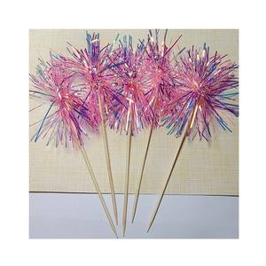 5 Pezzi Bastoncini Decorativi per Dolci in Legno Colorato, Segnaposto per Dessert, Decorazioni per Torte, Mescolatori per Cocktail, Accessori per Feste - Product Image 2