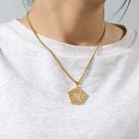 Collier Pentagramme Wicca Vintage Myshape en Acier Inoxydable, Bijou Amulette Symbole Religieux pour l'Éternité, l'Infini, les Paganistes et les Sorcières