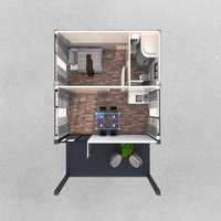 Maisons modulaires diamant, maison de luxe facile à assembler, 2 bâtiments, 3 chambres préfabriquées, chine, offre spéciale