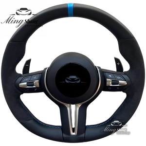Volante Deportivo Negro en Forma de T con Botones, Compatible con <span class=keywords><strong>BMW</strong></span> F10 <span class=keywords><strong>F30</strong></span> E60 E90 F35 F22 F32 X2 X3 X4 X5 X6 M1 M2 M3 M4 M5 M6 - Product Image 3
