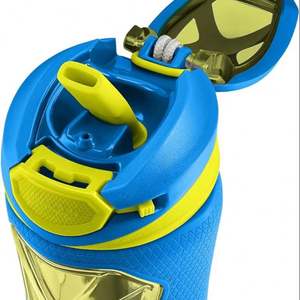 Botella de Agua de Plástico Colorida y Segura para Niños con Pajita y Tapa para la Escuela, Juegos y Viajes - Product Image 4