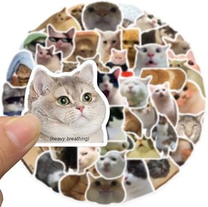 Autocollant PET Chat Mignon Dessin Animé Imperméable & Écologique pour MEME, DIY, Scrapbooking, Décoration, Tasses d'Enfants, Ordinateurs Portables, Guitares, Art Mural - Product Image 1
