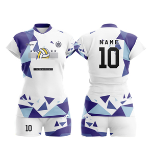 Fabricant vente en gros chemises de volley-ball personnalisées pour femmes et filles uniformes de volley-ball à manches courtes sublimés maillots de volley-ball d'équipe - Product Image 1