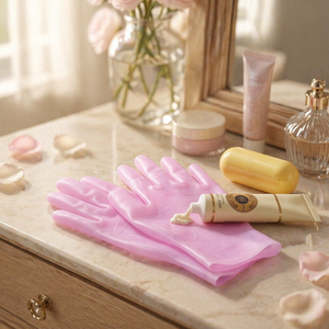 Gants de soin SPA en silicone personnalisés avec logo d'usine, antidérapants, extensibles, réutilisables, anti-fissures et hydratants - Product Image 1