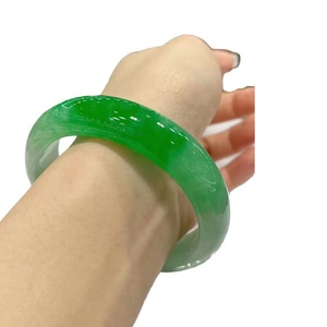 Quà Tặng Ngày Của Mẹ Xanh Trắng Đá Tự Nhiên Thật Ngọc Lắc Tay Nữ Ngọc Jadeit Cao Cấp Thời Trang Cao Cấp Lắc Tay Vòng Tay - Product Image 5