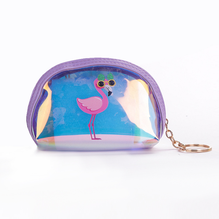 Оптовая продажа, сделанный на заказ кошелек для монет concha 2021 из блестящего ПВХ на молнии