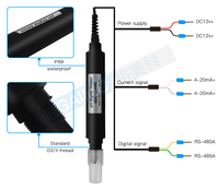 Sonde de pH numérique GAIMC GEC-pH485 RS485 à usage industriel, sortie 4-20 mA pour l'analyse de la qualité de l'eau