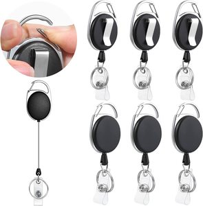Carrete de soporte de insignia retráctil de alta resistencia, accesorios de soporte de insignia de identificación, carrete de insignia de tracción retráctil - Product Image 1